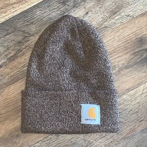 Carhartt 100% Acrylic brown beanie hat size One size fits all